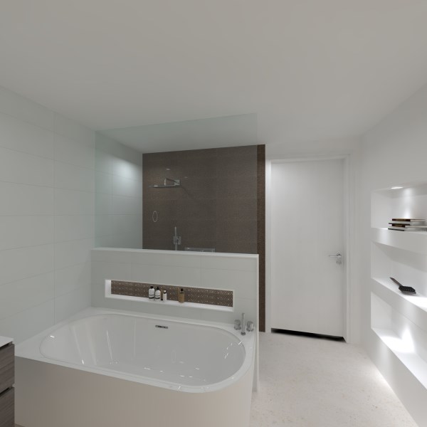 Ontwerp moderne badkamer