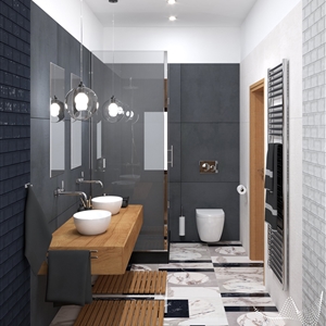 Black and Wood Bathroom_01