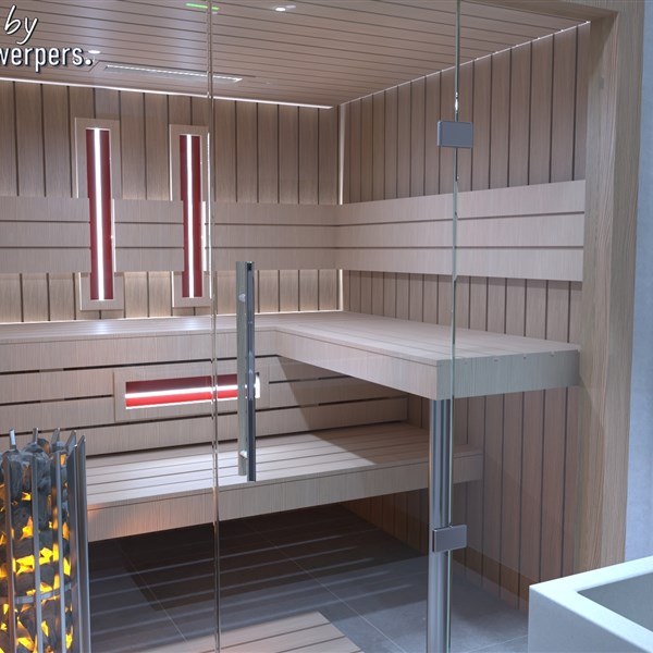 Sauna wellnessruimte Bloemendaal