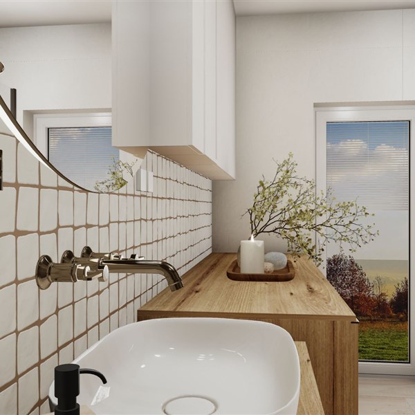 COUNTRYSIDE BATH IN WHITE