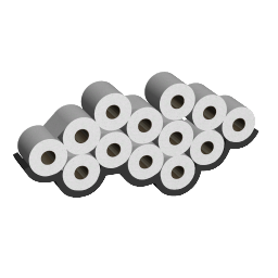 Cloud toilet roll holder