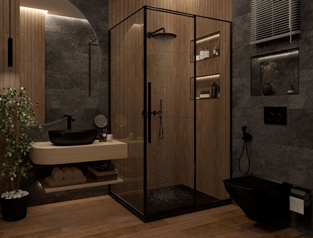 Warm Urban Bathroom