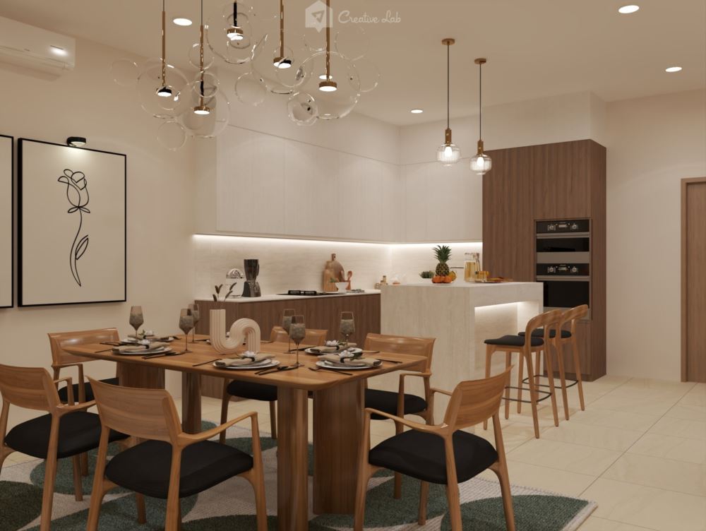 Ruhiel_Dining Area + Kitchen